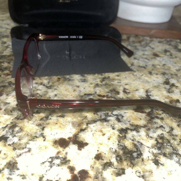 COACH HC6089 5484 Red Sand Gradient Women's Eyeglass Frames 51-16-135 Red - Picture 8 of 11